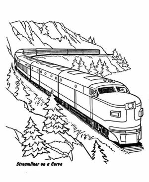 Train Coloring Pages to Print for Free   41792
