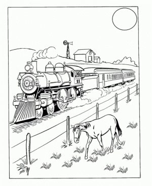 Train Coloring Pages to Print for Free   75203