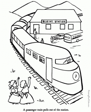 Train Coloring Pages to Print for Kids   11759