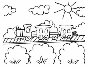 Train Coloring Pages to Print for Kids   75031