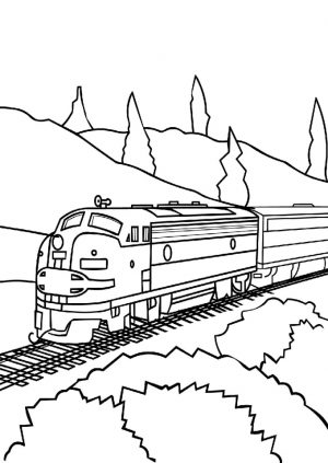 Train Coloring Pages to Print Out   94471
