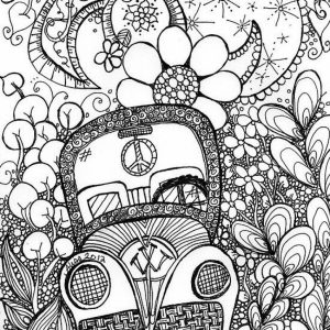 Trippy Coloring Pages for Adults   AJ21Y
