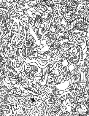 Trippy Coloring Pages for Adults   HZ76O