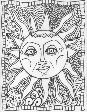 Trippy Coloring Pages for Adults   TF79N