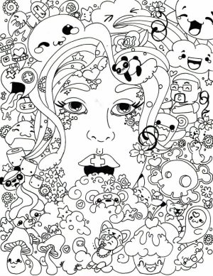 Trippy Coloring Pages for Adults   TQ83B