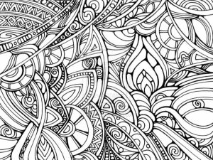 Trippy Coloring Pages for Adults   YA62B