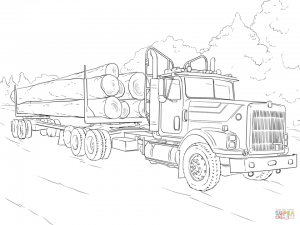 Truck Coloring Pages for Kids   16486