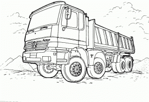 Truck Coloring Pages Printable   95682