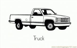 Truck Coloring Pages to Print for Kids   42561