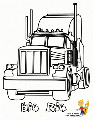Truck Coloring Pages to Print Online   17648