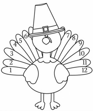 Turkey Coloring Pages to Print Out   06720