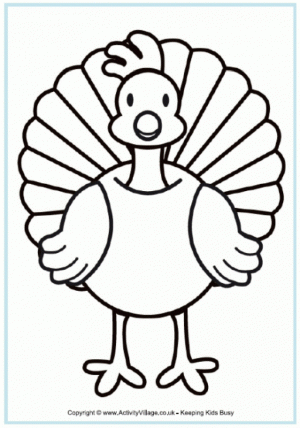Turkey Coloring Pages to Print Out   74517