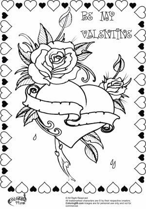Valentines Online Coloring Pages to Print Out   12674