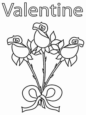 Valentines Online Coloring Pages to Print Out   52601