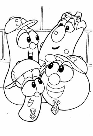 Veggie Tales Coloring Pages Free Printable   p3frm