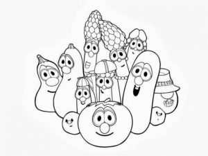 Veggie Tales Coloring Pages Free Printable   u043e