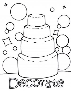 Wedding Cake Coloring Pages   c4k3a