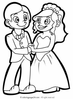 Wedding Coloring Pages Free Printable   06mf6