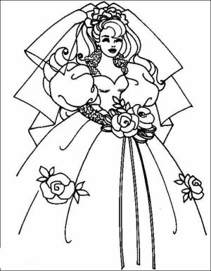 Wedding Dress Coloring Pages   brn5m