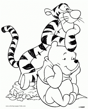 Winnie the Pooh Coloring Pages to Print for Kids   37851