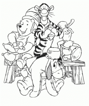 Winnie the Pooh Fun Cartoon Coloring Pages for Kids   16294