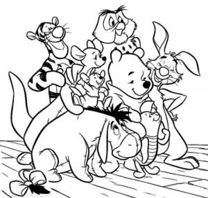 Winnie the Pooh Fun Cartoon Coloring Pages for Kids   83160