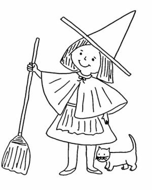 Witch Coloring Pages for Toddlers   xM7zV