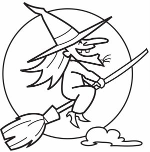 Witch Coloring Pages Printable for Kids   xi226