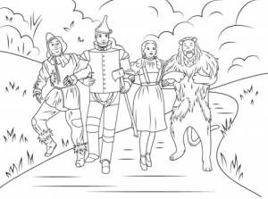 Wizard Of Oz Coloring Pages for Toddlers   MHTS9