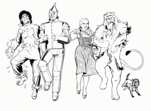 Wizard Of Oz Coloring Pages Free for Kids   IX63T