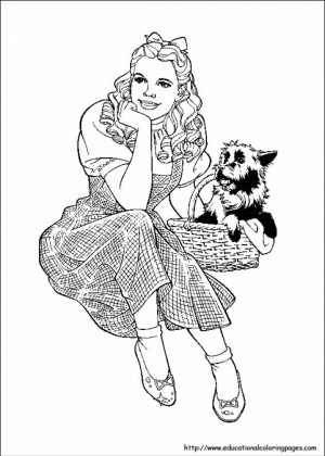 Wizard Of Oz Coloring Pages Printable for Kids   WY71R