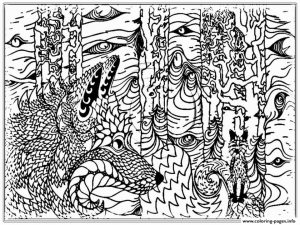 Wolf Coloring Pages for Adults   16478