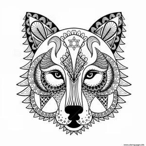 Wolf Coloring Pages for Adults   47582