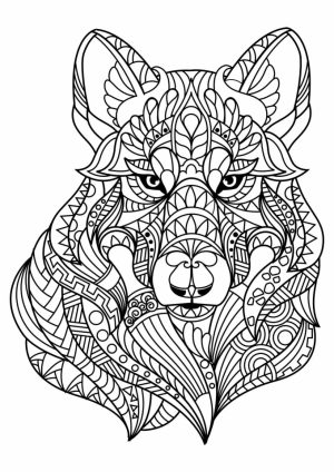 Wolf Coloring Pages for Adults   67216