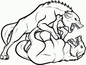 Wolf Coloring Pages Free Printable   09709