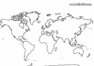 World Map Coloring Pages Printable for Kids   r1n7l
