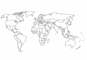 World Map Coloring Pages to Print Online   lj8rr