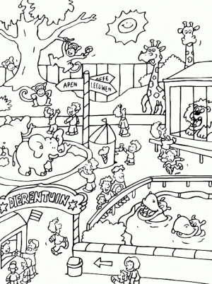 Zoo Coloring Pages Free for Kids   32888