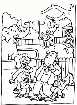 Zoo Coloring Pages Free to Print   00941