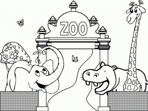 Zoo Coloring Pages Printable for Kids   18635