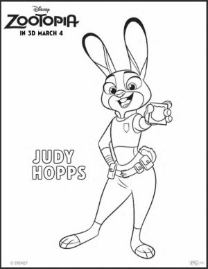 Zootopia Coloring Pages Free Printable   772673